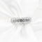 Bague 57 Bague rivière en or blanc et diamants 58 Facettes