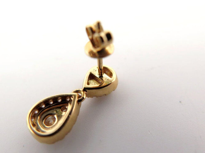 Boucles d'oreilles boucles d'oreilles es 58 diamants 0.85ct or jaune 18k 4.4gr s 58 Facettes 268063