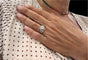 Bague 54 Art Deco Diamond Plaque Filigree Engagement Ring 58 Facettes