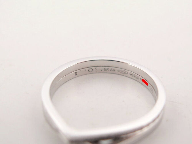 Bague 53 bague REPOSSI antifer 2 rangs raf2akwg00000 53 or blanc 18k diamants 58 Facettes 266114