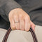 Bague 47,5 Demi-Alliance or blanc et diamants 58 Facettes PER1307