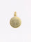 Pendentif Médaille amour AUGIS ronde Plus qu'hier moins que demain or jaune rubis diamant 58 Facettes J635