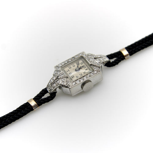 Montre Montre-bracelet Art Déco en platine et diamants par Concord 58 Facettes 10419