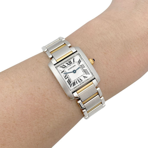 Montre Montre Cartier, "Tank Française", or et acier. 58 Facettes 33505