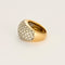 Bague 52 Bague boule or jaune, or blanc et diamants 58 Facettes CRE0041X5