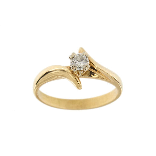 Bague Bague solitaire contrariée avec diamant 0,30 ct 58 Facettes 31425