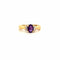 Bague 53 Solitaire or jaune améthyste 58 Facettes 23-GS28800