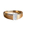 Bague 56 Bague Solitaire or diamant rectangle 58 Facettes 373