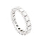 Bague 55 Alliance tour complet or blanc, diamants. 58 Facettes 33767