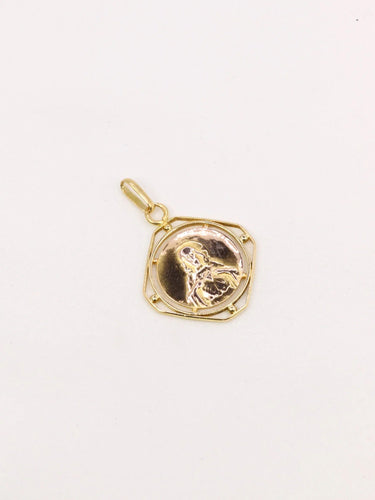 Pendentif Médaille scapulaire Art Déco André COL x L.O Mattei 58 Facettes J500