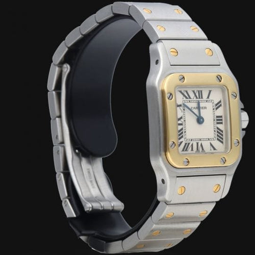 Montre Cartier Montre Santos De Cartier Galbee Pm 58 Facettes MT42394