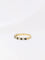 Bague 50 Demi-Alliance américaine en or jaune, diamants et saphirs 58 Facettes J104