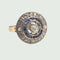 Bague SORTIJA ART DECÓ ÉPOCA 1930-35 de ORO y PLATINO con DIAMANTES y ZAFIROS 58 Facettes A2427 (469)