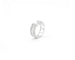 Boucles d'oreilles Boucle d'oreille manchette simple en or blanc avec diamants 58 Facettes 13519