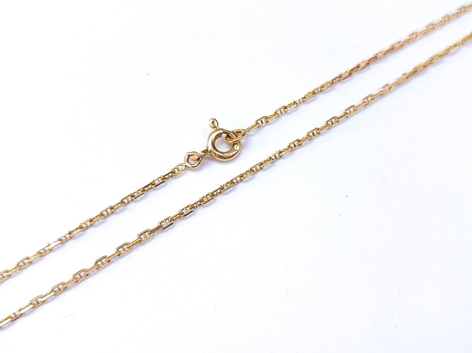 Collier Chaine maille en or jaune forçat marine 58 Facettes Ch.Forc.mari1720