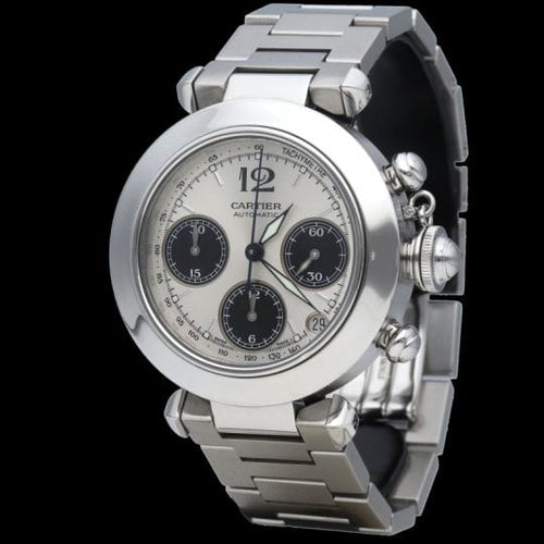 Montre Cartier Montre Pasha Chronograph 58 Facettes MT42311