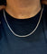 Collier Collier rivière de diamants or blanc 58 Facettes