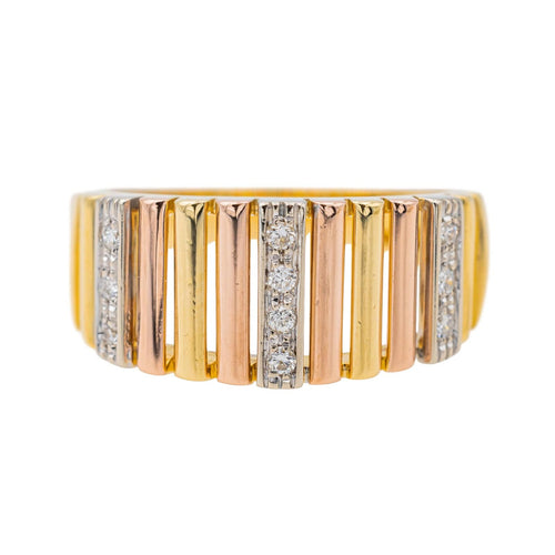 Bague 57 Bague Or jaune, Or rose, Or blanc Diamant 58 Facettes 3400446CN
