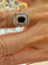 Bague 54 Bague Art Déco platine, or, saphir et diamants 58 Facettes