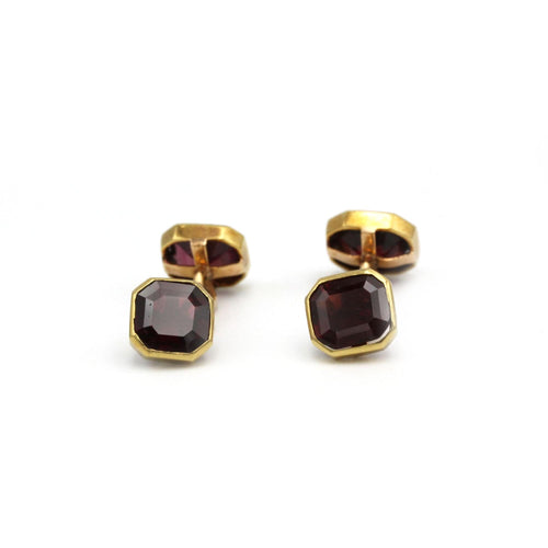 Boutons de manchette Boutons De Manchettes - Or & Grenats 58 Facettes 250295R