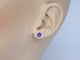 Boucles d'oreilles Boucles d'oreilles en or blanc avec améthyste 58 Facettes 2192
