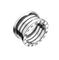 Bague 54 Bague Bulgari B.zero1 à 4 anneaux en or blanc 58 Facettes 17218