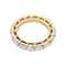 Bague 48 Alliance or jaune et diamants. 58 Facettes 32605