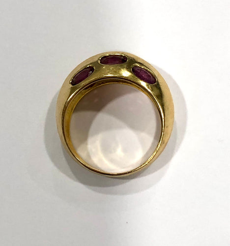 Bague Bague tourmalines or jaune 58 Facettes
