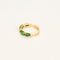 Bague 51 Anneau émeraudes smaragdite opale 58 Facettes LP1295/14