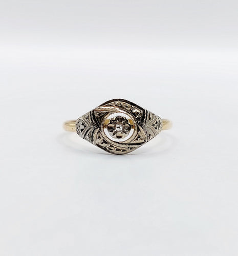 Bague 54 Bague art déco or diamant 58 Facettes A04937