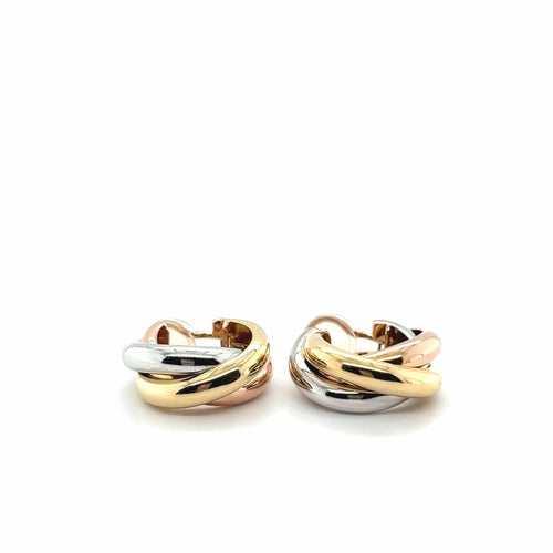 Boucles d'oreilles Cartier - Créole Modèle Trinity Moyen Modèle 58 Facettes 1.0000478/1