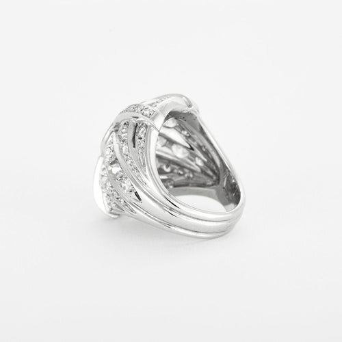 Bague 53 Bague style Art Déco Diamant 1.55ct 58 Facettes 1972