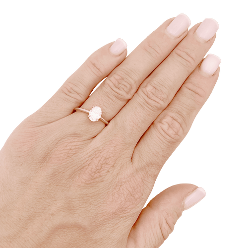 Bague 52 Bague solitaire or jaune, diamant ovale. 58 Facettes 34668