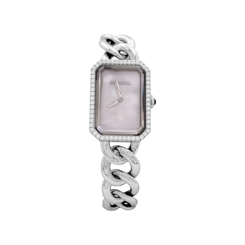 Montre Montre Chanel "Première chaine", acier, nacre et diamants 58 Facettes 35048