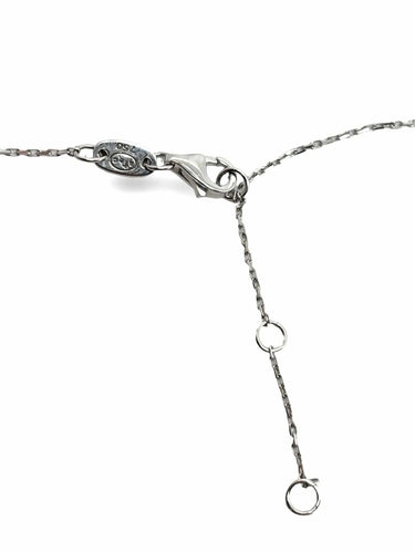 Collier Collier or blanc saphir et diamants 0,70 ct 58 Facettes 1551