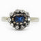 Bague Bague marguerite ornée d'un Saphir 58 Facettes