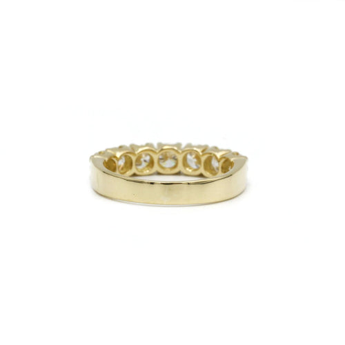 Bague 50 Demi-Alliance Or jaune & diamants 58 Facettes 240114R