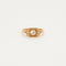 Bague 53.5 Bague art déco en or rose d'un diamant taille ancienne 58 Facettes