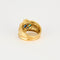 Bague 50 Bague bandeau or jaune, saphirs, émeraudes et diamants 58 Facettes ALGU32