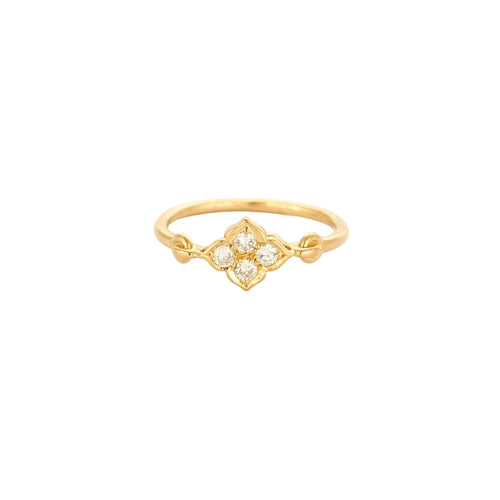 Bague 48 Bague Cartier "Inde Mystérieuse" en or jaune et diamants 58 Facettes