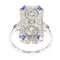 Bague 55 Héritage de demain : une bague de fiançailles en diamant Art déco des années 1920 58 Facettes 16342-0163