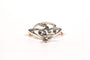 Broche Broche Art Nouveau or jaune et blanc, diamants taille rose 58 Facettes B450