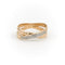 Bague 51 Bague Alliance Or jaune, Or blanc Diamant 58 Facettes 1740880CN