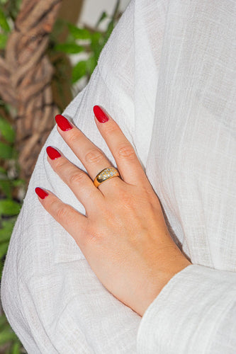 Bague 55 Bague Jonc Or jaune Diamant 58 Facettes 2975752CN