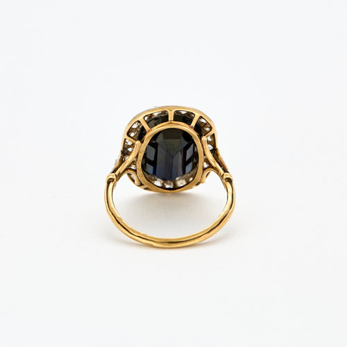 Bague Bague Pompadour Art Déco Saphir 58 Facettes