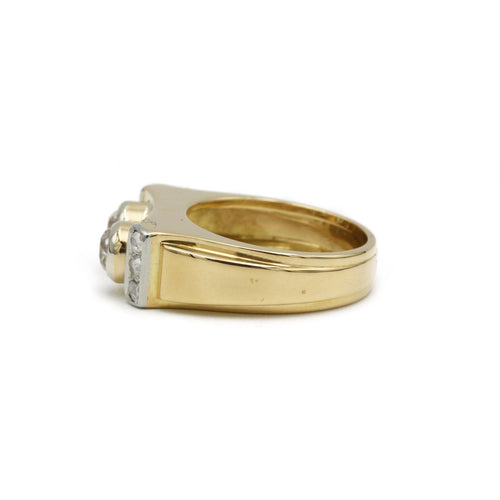 Bague 51 Bague Or jaune Platine & Diamants 58 Facettes 240096R
