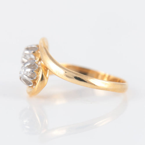 Bague 52.5 Bague toi et moi, deux diamants 58 Facettes P3L11