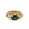 Bague 51 Bague or rose et gris, saphir et diamants 58 Facettes EL002