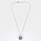 Collier Pendentif et chaine or blanc, céramique et diamants 58 Facettes 250135