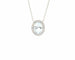 Collier Collier en or blanc avec aigue-marine et diamants 58 Facettes